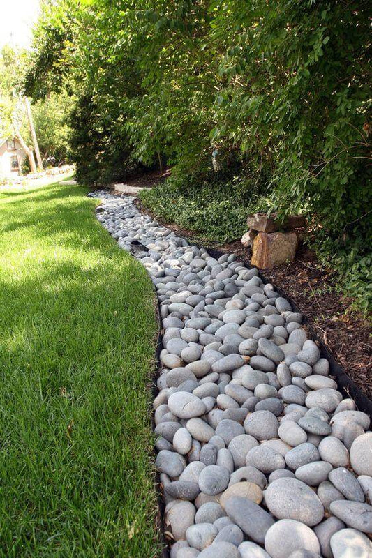 Lawn Edging River Rock Pebbles