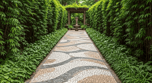 Stunning decorative stone garden