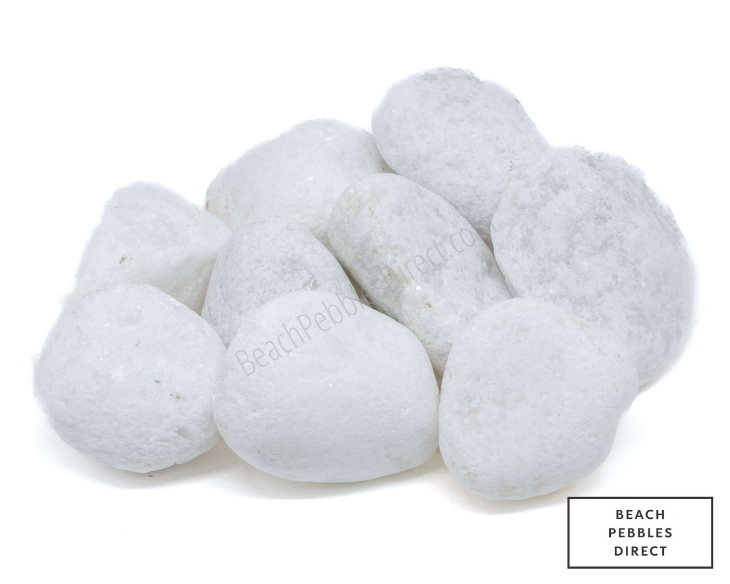 Snow White Beach Pebbles