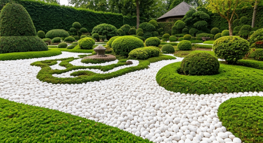 Fresh and Modern White Stone Landscaping Ideas You’ll Love