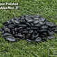 Super Polished Black Beach Pebbles