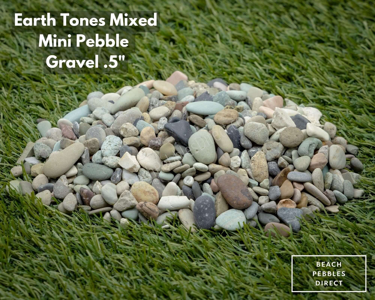 Earth Tones Mixed Pebble Gravel