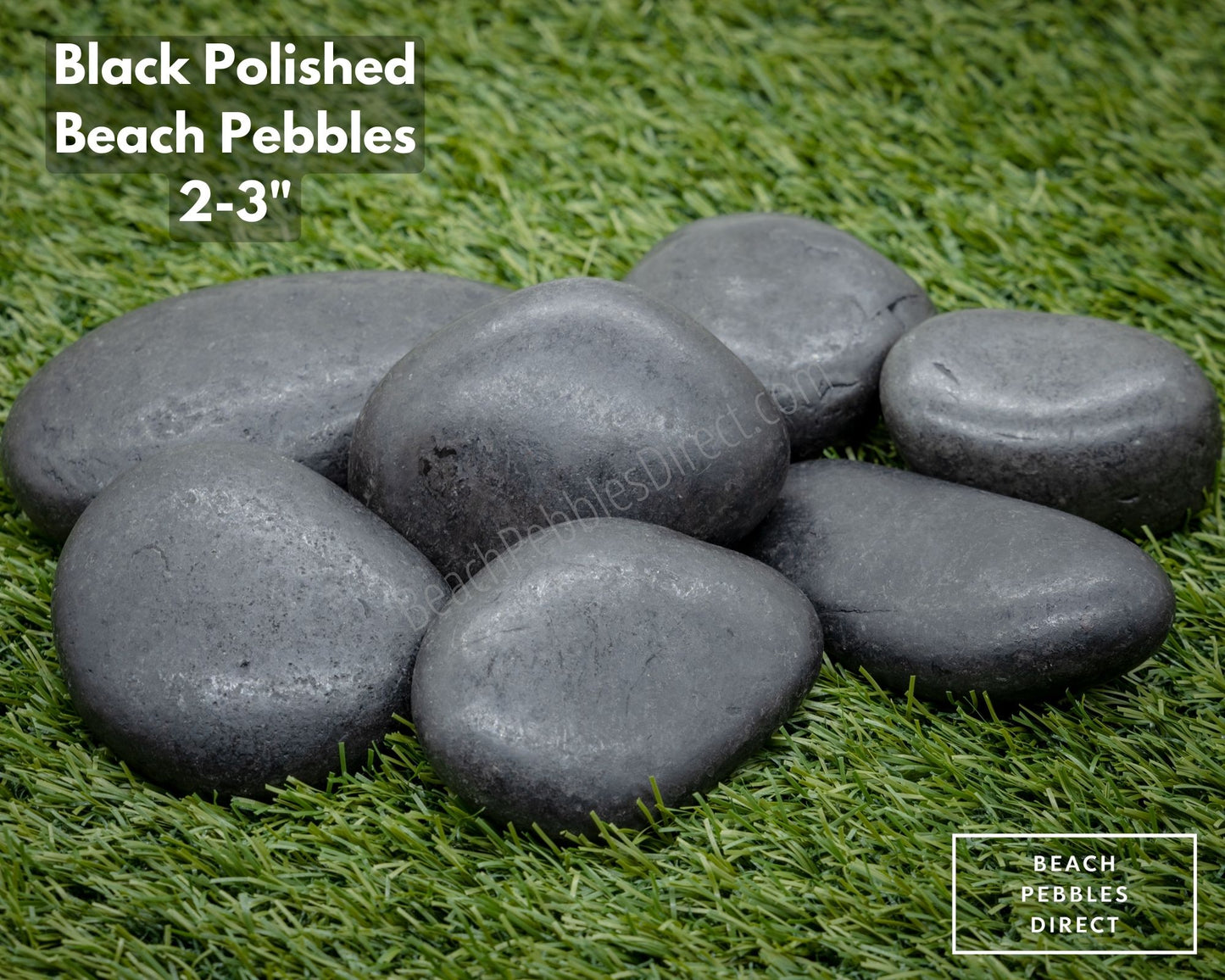 Polished Black Beach Pebbles