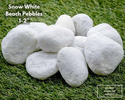 Snow White Beach Pebbles